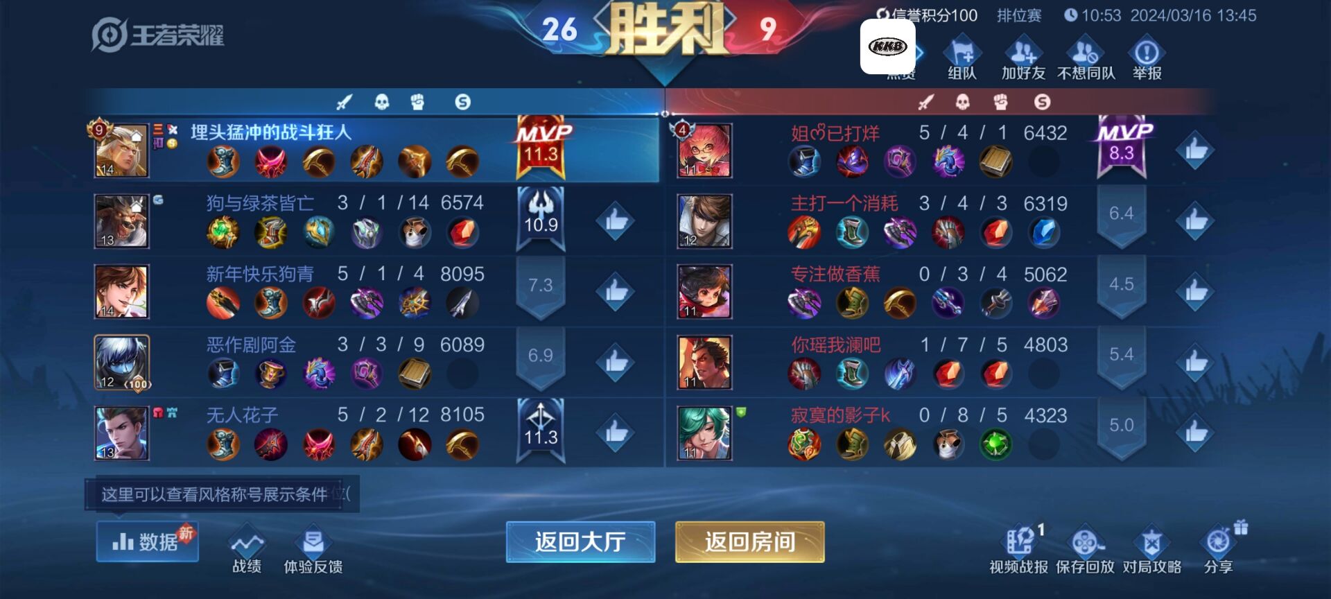 王者荣耀巅峰王者辅助